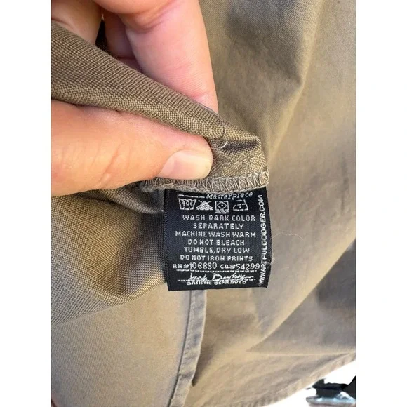 Artful Dodger Olive Green The Bronson Oxford Long Sleeve Button Down - M - Picture 8 of 8